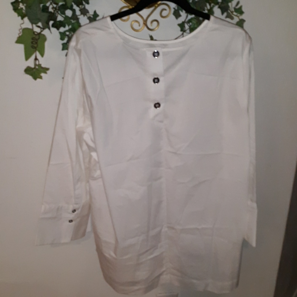 Liz Claiborne Cotton tunic shirt XL